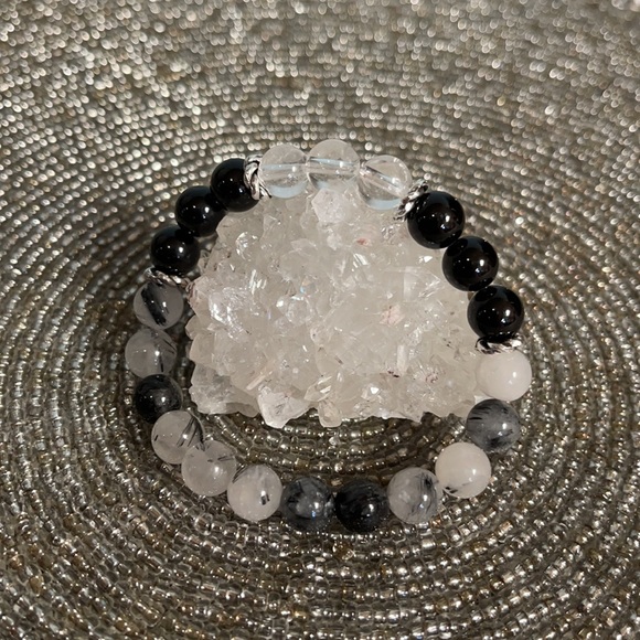 Tourmaline Quartz Blk Tourmaline Quartz Bracelet - Picture 2 of 4